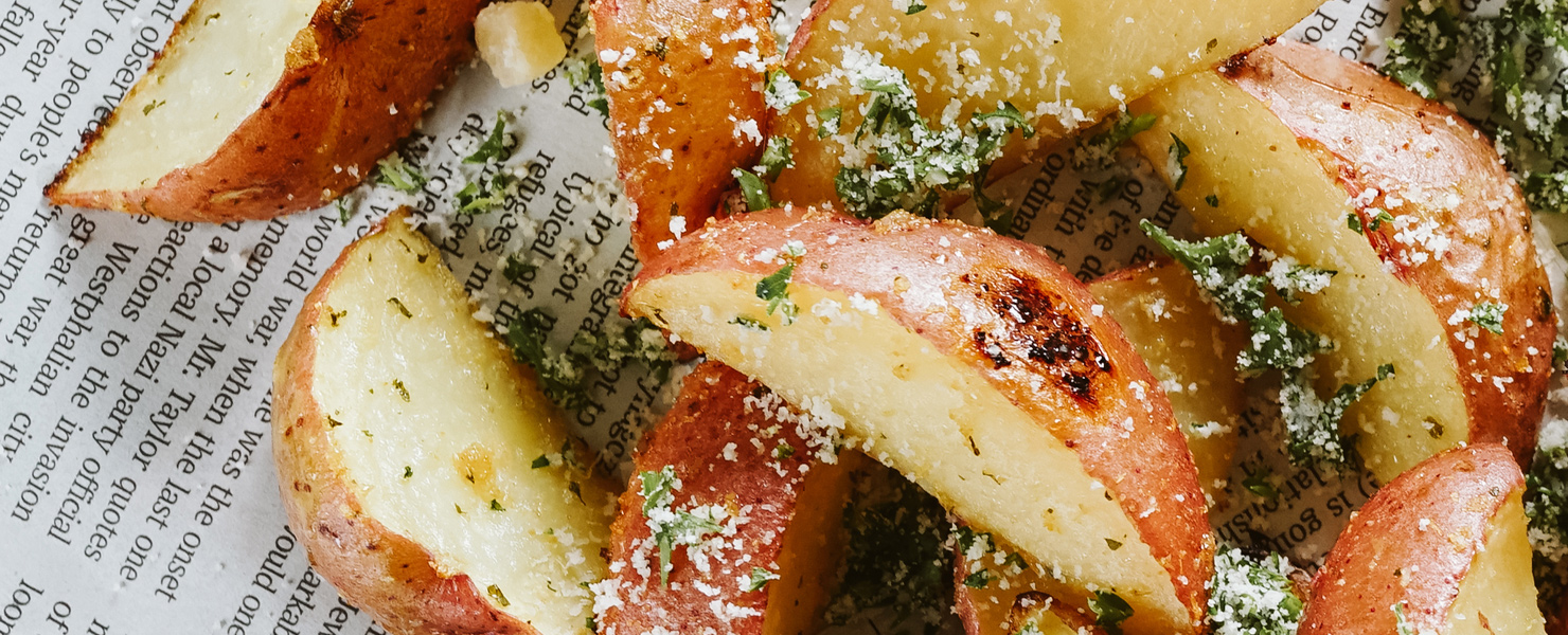 Garlic Lemon Potato Slices